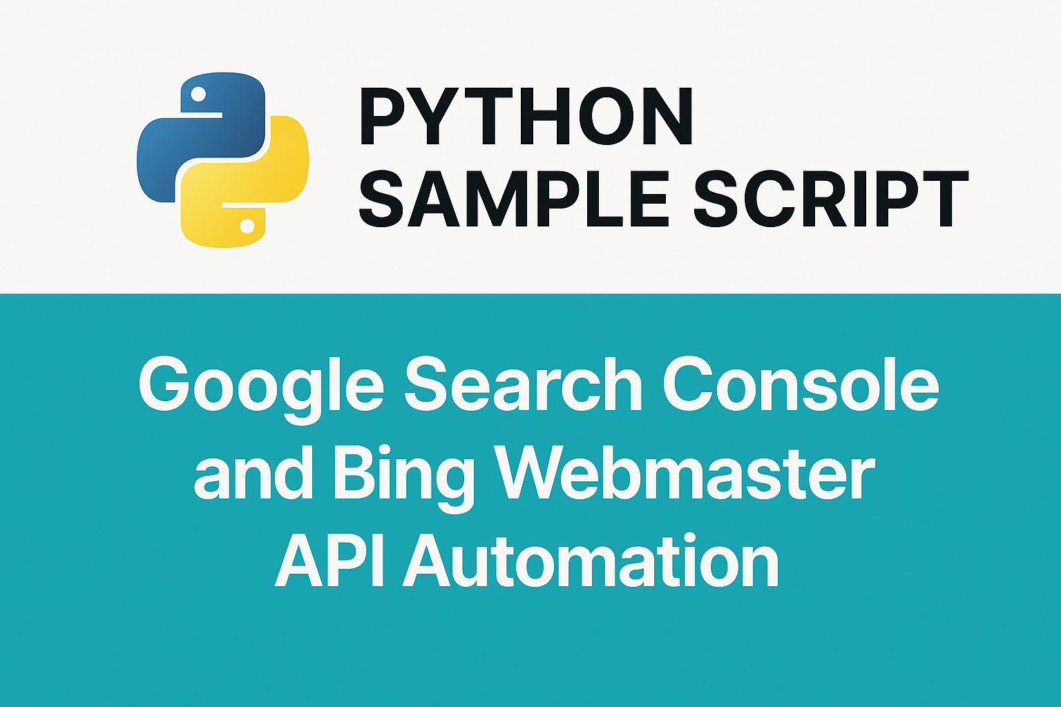 Python으로 Google Search Console & Bing Webmaster 색인 요청 자동화 | Rich Daddy ...